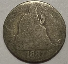 1887 - Seated Liberty Dime - Exact Coin Imaged #SL130