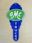 VINTAGE 10x5" GMC TRUCKS SALES SERVICE DEALERSHIP GAS STATION PORCELAIN OIL SIGN