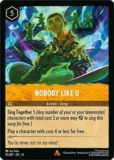 Disney Lorcana Nobody Like U 35 Rare AOV NM