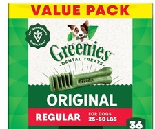GREENIES Original Regular Dental Adult Dog Treats - 36 Oz