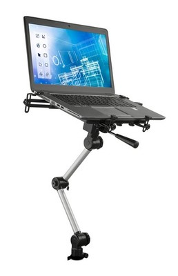 Mount-It! Laptop Vehicle Mount, No-Drill Computer Seat Mount, Full Motion Adjust