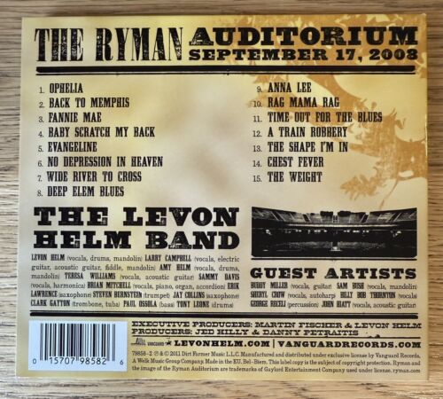 Levon Helm – Ramble At The Ryman CD (2011) Digipak - Picture 2 of 3