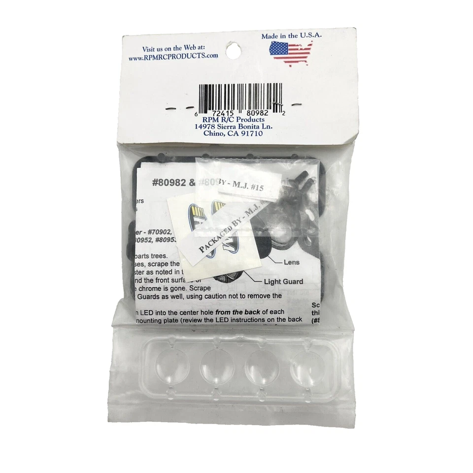 RPM Light Canister Set (Black) Fits Front Bumper For Slash & SC10 80982 - OZRC - Image 2 of 2