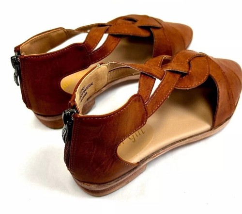 Arider girl Chely women’s pointed toe twist tatrap open shank low heel flat 6.5 - Picture 8 of 11
