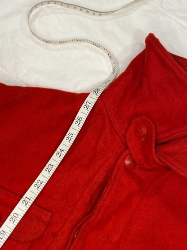 VTG Woolrich Jacket Mens Large 40 Red Hunting Chore Mackinaw Cruiser Barn Coat - Picture 15 of 16