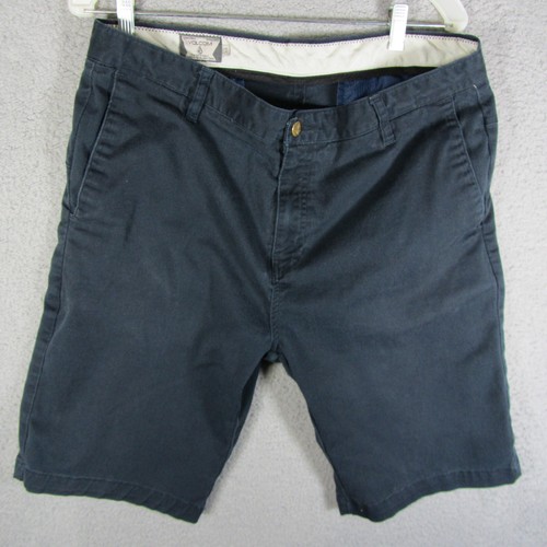 Volcom Adult Shorts 34 Blue Hybrid Flat Front Pockets Surfer Beach Skater Mens
