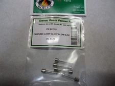 CENTRAL BOILER FUSE 1-A SLOW BLOW 5PK P/N 8470, WOOD BOILERS