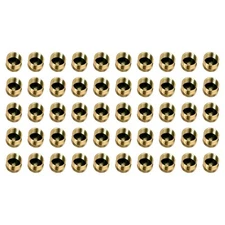 50x Solid Brass 1 LB Propane Bottle Cap Gas Tank Protect Sealed Cap