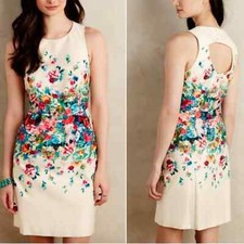 NWOT 12 Anthropologie Tea Garden Sheath by Maeve SZ L / 12