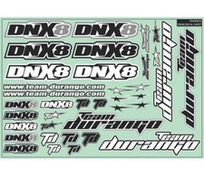 Team Durango TD490043 DNX8 Decal Sheet