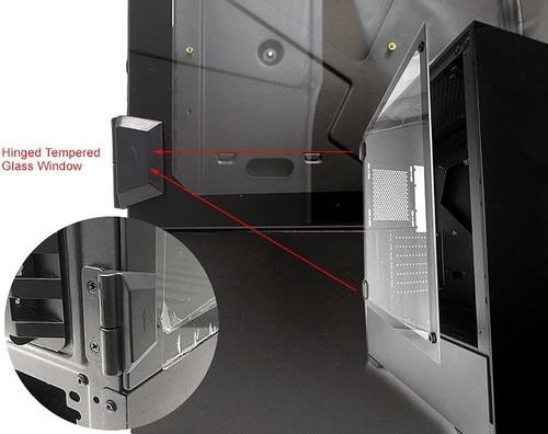 E-ATX Ready Gaming PC Case with Tempered Glass and Cooling Support - b-Voguish - Picture 17 of 19