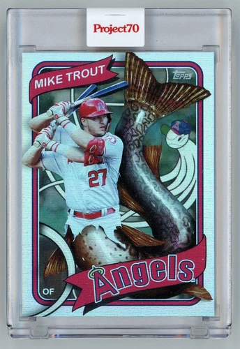Topps Project 70 Mike Trout Angels RAINBOW FOIL #45/70 Greg Craola Simkins SSP!