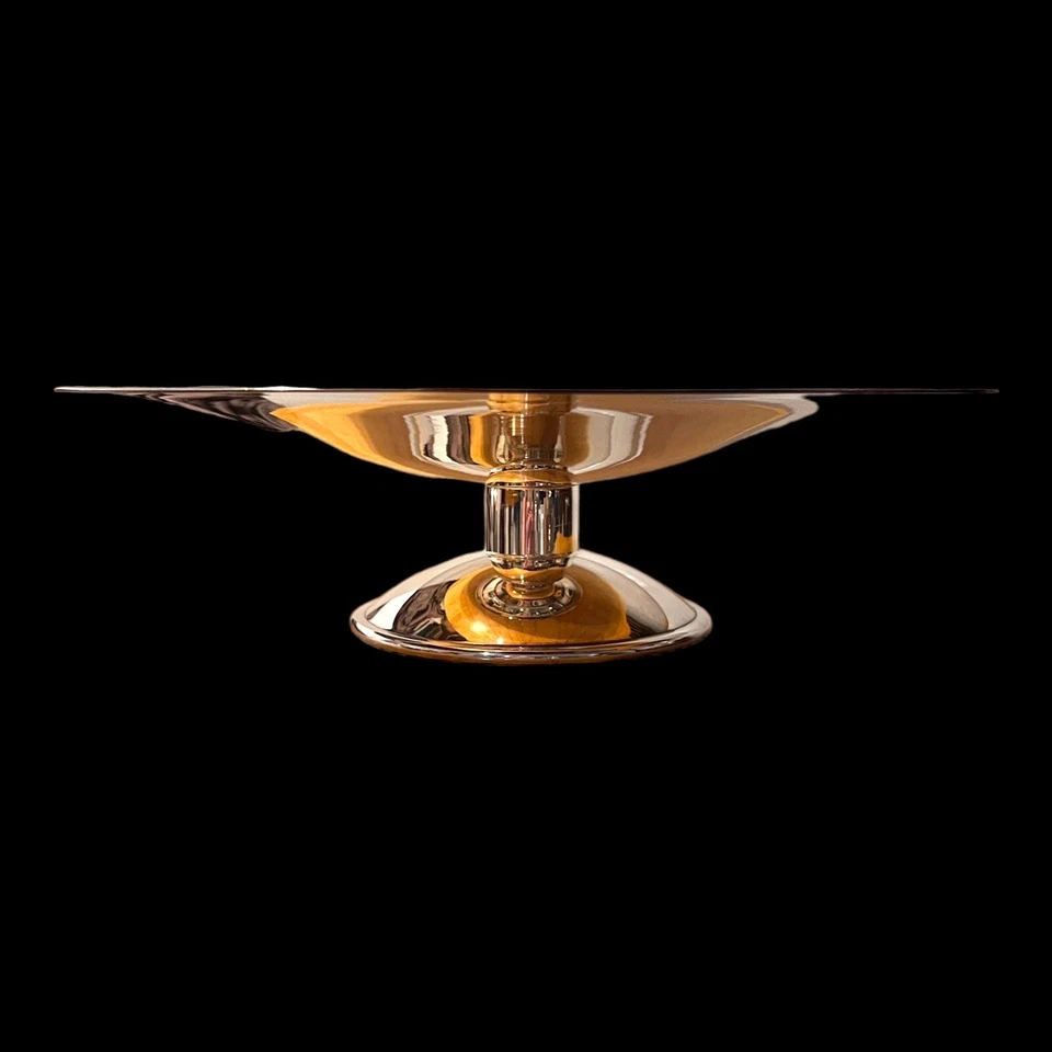 CHRISTOFLE MADE FRANCIA Plateado Perlas Moderno Frutero Estilo Luis XVI Foto 2 de 4