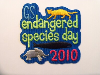 Girl Scout Patch - GS endangered species day 2010