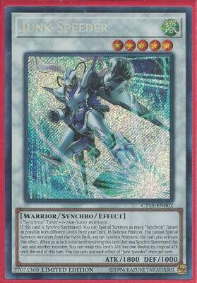Yugioh - Junk Speeder - Holographic Secret Rare - Limited Edition Card