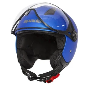 Spada Hellion 06 Open-Face Motorcycle Helmet Matt Bright Blue
