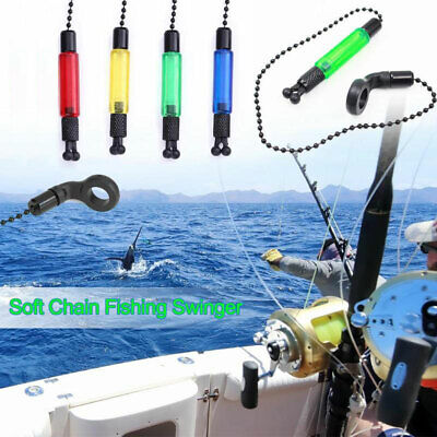3 x Blue Fishing Tackle Chain Bobbins Indicators For Pods Bite Alarms Rod Rest