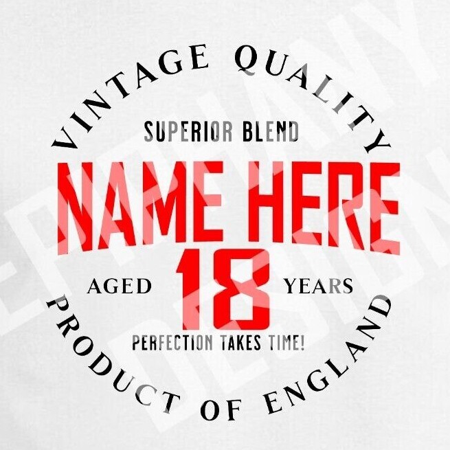 ALTRA T Shirt 18° Compleanno Uomo Regalo Personalizzato Nome Luogo Età 21° 40°