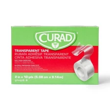 CURAD Transparent Adhesive Tape, 2" x 10 yd., Roll