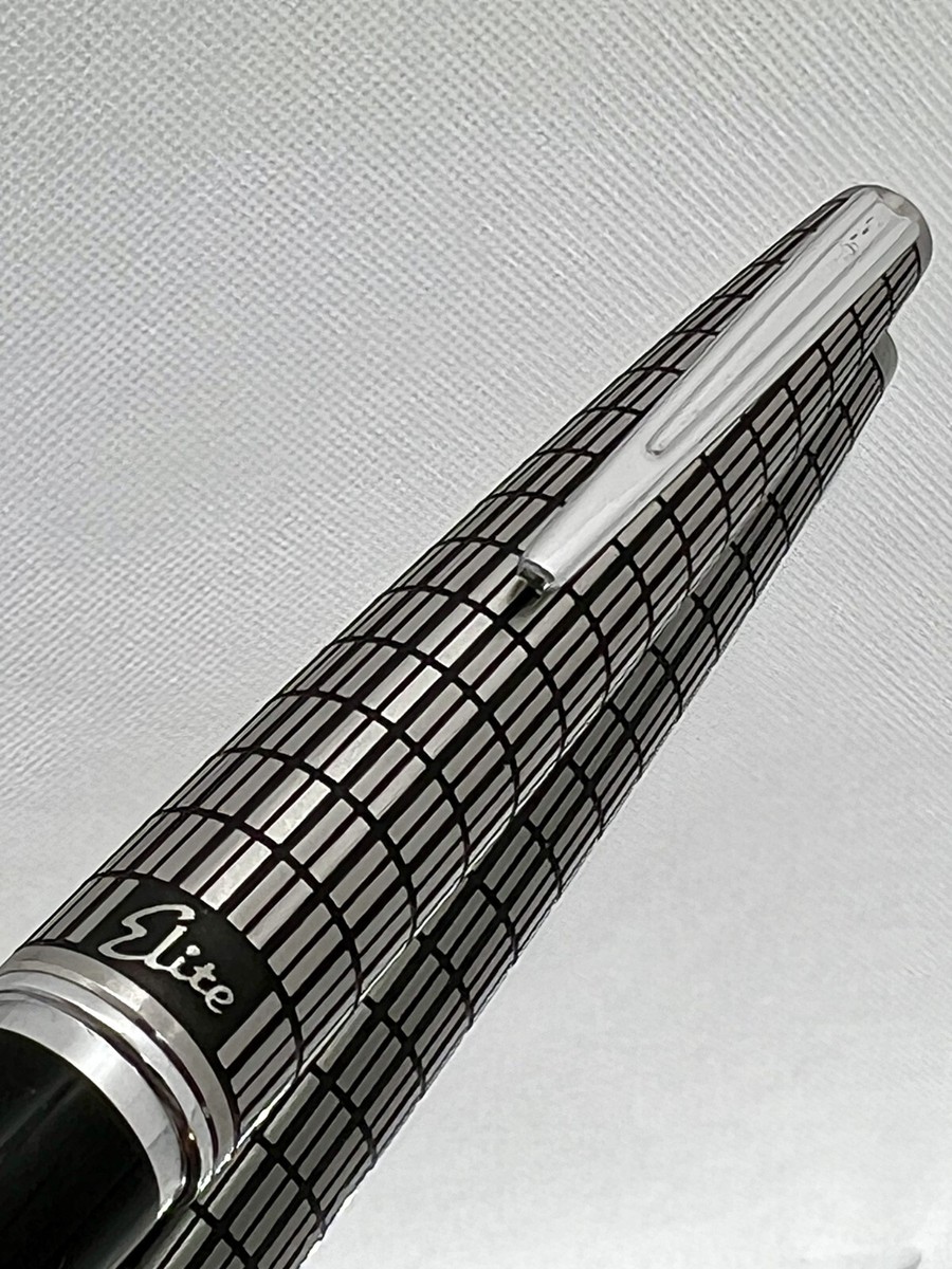 新品・未使用】1561 PILOT 18K-750 F H1277 格子柄 Elite パイロット