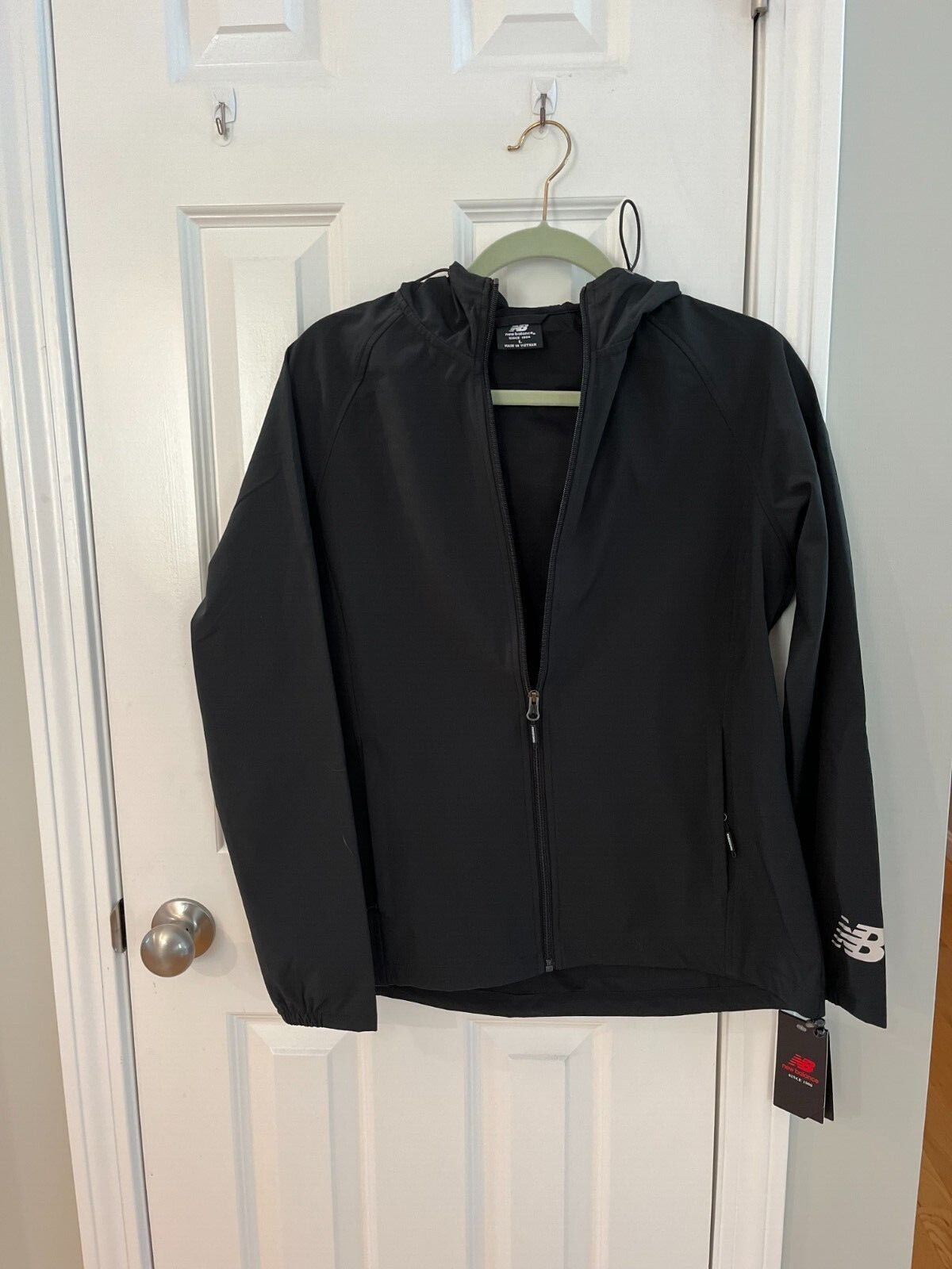 Stretch Hooded Windbreaker Black 