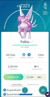 Pokemon Palkia Origin ( Non Shiny ) - Spacial Rand - Trade Registered -Available