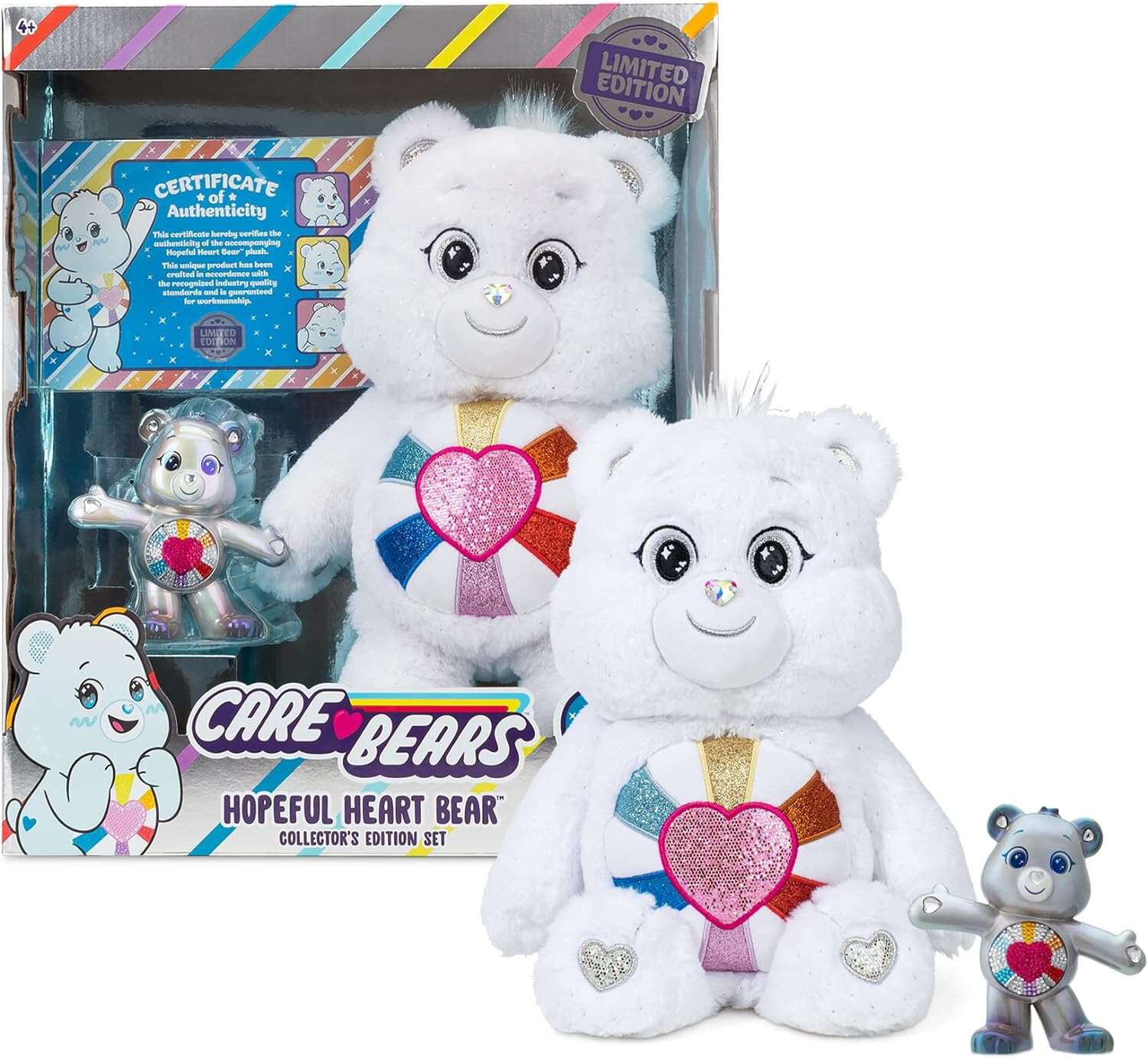 Care Bears Hopeful Heart Bear Sparkle and Shine Collectors Edition Set