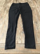 RILNME Anti-Cellulite Butt Lift Leggings High Waisted Yoga Pants Black L