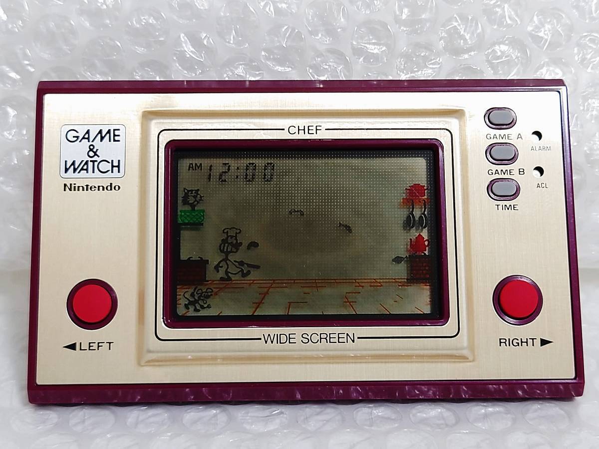 Nintendo GAME & WATCH WIDE SCREEN Chef Japan JP free