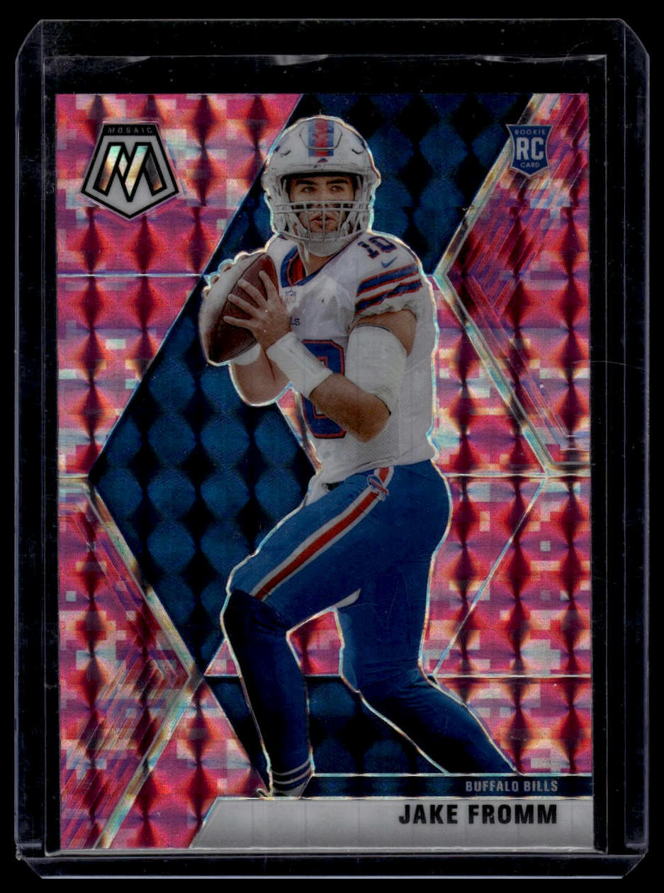 2020 Panini Mosaic #242 Jake Fromm Prizm Camo Pink Rookie