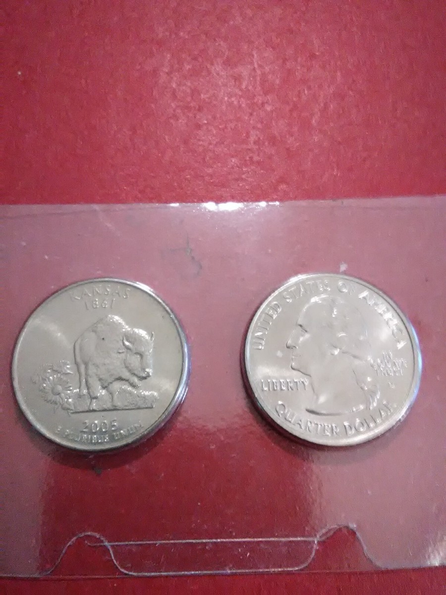 2005-P&D Washington State Quarter! Kansas! Brilliant Uncirculated