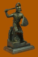 Japanese Warrior With Sword Figurine Art Deco Bronze Sculpture Statue Figurine