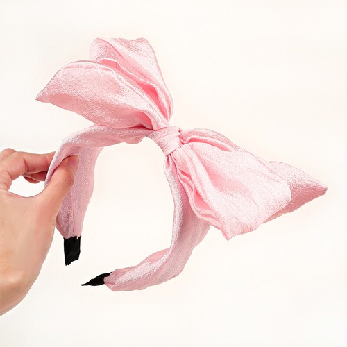 Oversize Bow Head Hoop Bright Color Big Bows Headband Hair Accessories Elegant - Picture 15 of 24