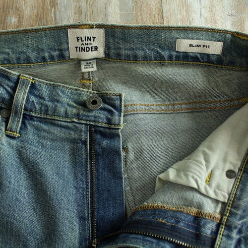 Flint And Tinder Mens Jeans Size 30 x 32 Denim Slim Fit Made in USA