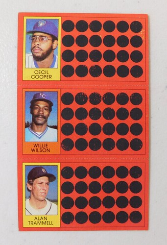 1981 TOPPS BASEBALL SCRATCH-OFF COMPLETE PANEL YOU PICK YOUR CARD (item#J11) - Picture 18 of 63