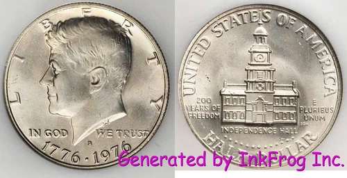 1976 S 40% Silver Kennedy Half Dollar Gem Bu