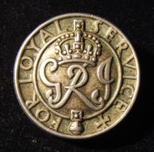 WWII era British Kings Badge 'For Loyal Service'