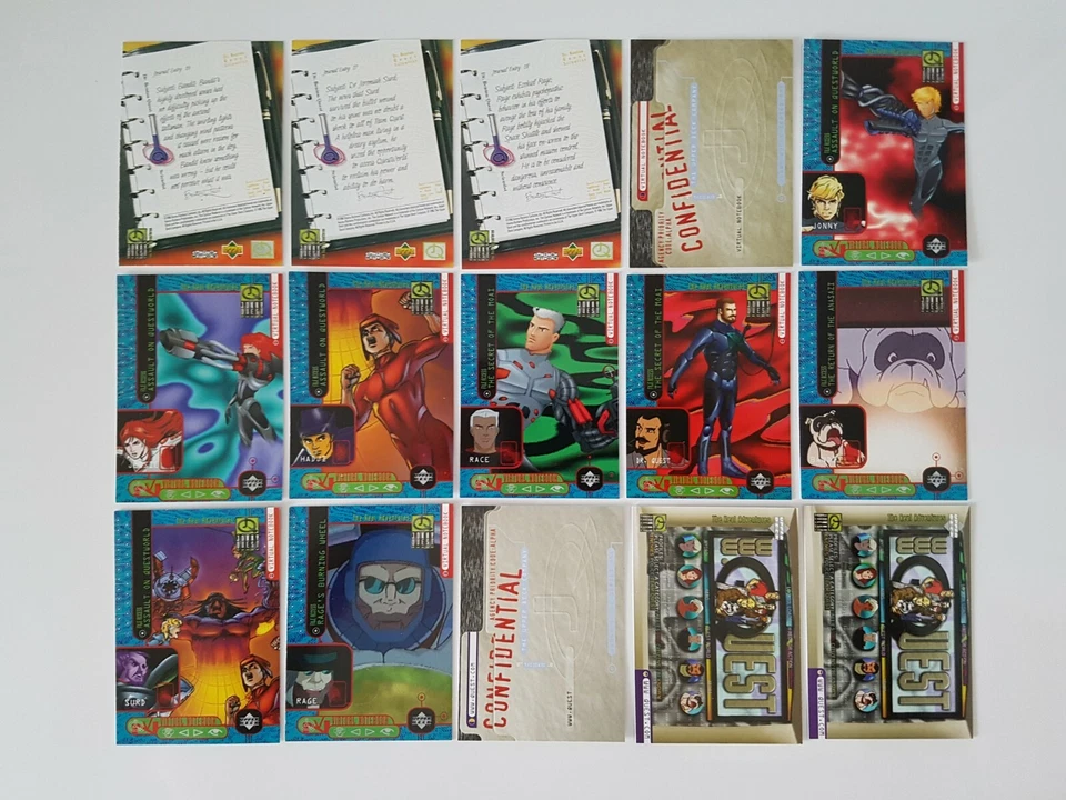 Jonny Quest Trading Card Set + Chase Set  QC01-QC10 Upper Deck 1996 Foto 3 de 4