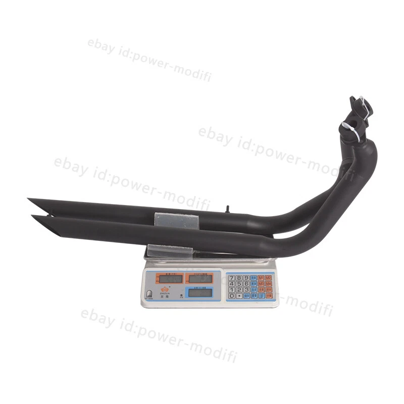 For Yamaha XV750 XV1100 Virago 700 750 Full System Mufflers Black Exhaust Pipe - Image 3 of 4