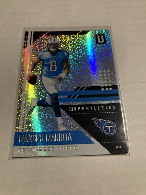 2018 Unparalleled Football #189 Marcus Mariota Titans
