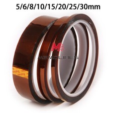 108FT High Temperature Heat Resistant Tape Polyimide Self 5/6/8/10/15/20/25/30mm