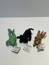 VTG Animal Alley Toys R US McDonalds Plush Stuffed Golden  Black Dogs- lot of 4