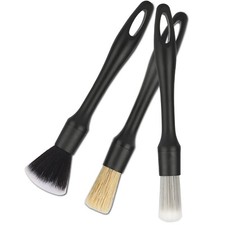 3pcs Car Detailing Brush Wash Auto Detailing Cleaning Kit Engine Wheel Clean Set
