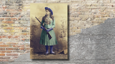 Vintage Annie Oakley Western Sharp Shooter Cowgirl Vintage Color