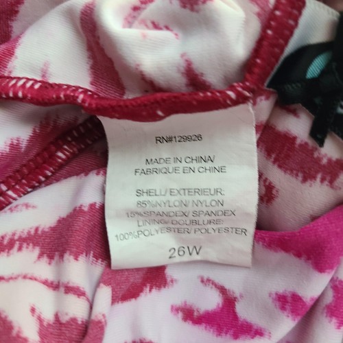 Damen UPF 50 Stufen Tankini Oberteil - Simply Swim Multi Pink Größe 26W - Bild 7 von 9