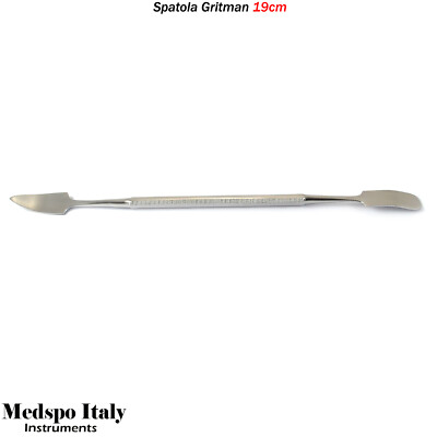 Spatola In Acciaio Inox Per Gesso E Alginato - MEDENTRA UK, Strumento Dentale Doppia Punta - Foto 1