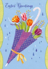Umbrella Floral - Designer Greetings Easter Card by Designer Greetings