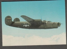 unmailed military aviation post card Consolidated B-24J Liberator