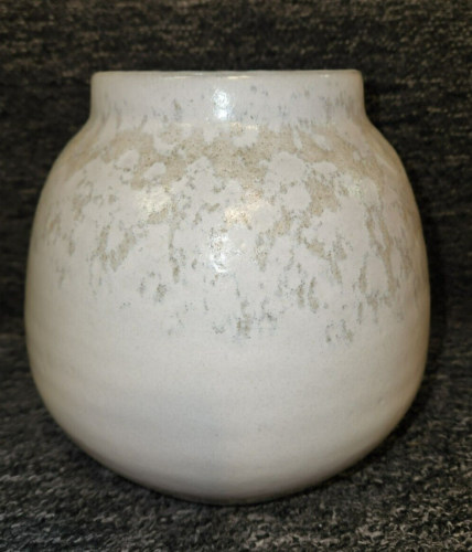 Anthropologie Pottery Vase Planter Flower Pot White Cream Made in Portugal 7" - Afbeelding 1 van 7