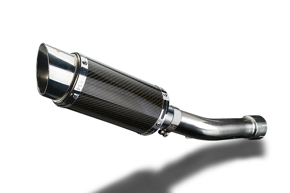 雅马哈 FZ-1 Fazer FZS1000 2006-2014 一脚蹬 8 英寸圆形碳排气消声器套件 — 第 2/4 张图片